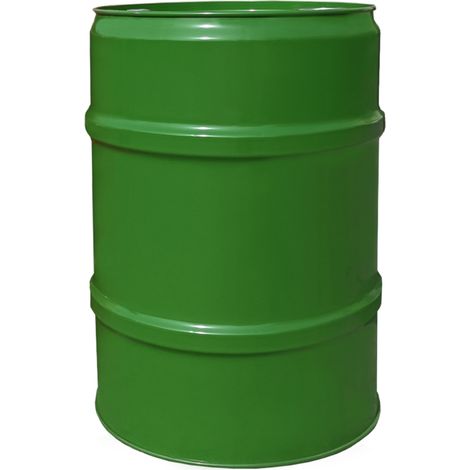 Stahlmetallfass TH 60L 2 und 3/4 Stopfen - GRÜN (1/3)