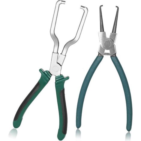 2 pezzi pinze da taglio elettriche da 9 pollici, fascette per filtro carburante/fascette per tubo carburante, chiave per tubi, strumento per tagliare tubi flessibili per auto, per (1/5)