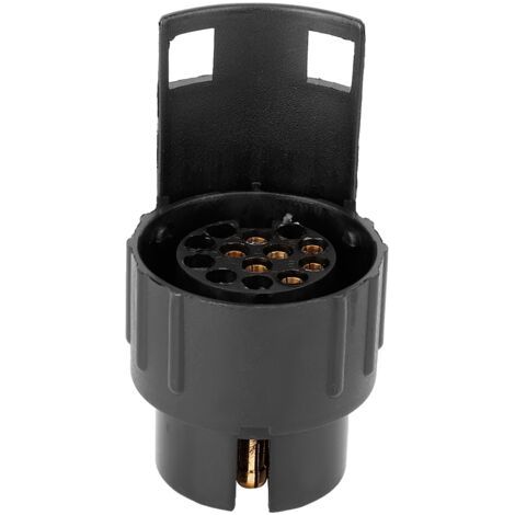 QORVA- 7 à 13 broches remorque camion caravane barre d'attelage prise de remorquage adaptateur convertisseur