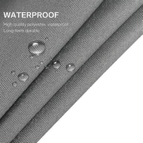 Voile d'ombrage triangulaire imperméable, 10 tailles, pour jardin, terrasse ou fête en extérieur. Protection solaire optimale (95 % UV). Corde incluse. Modèle JM5-555M-Gris. (1/3)