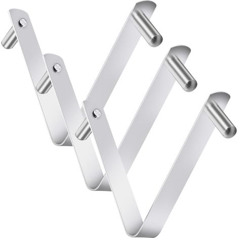 Clips Piscine - Clips Universels En V Acier Inoxydable 304 - Pour Manches De Brosses Et Accessoires De Nettoyage - 3 Pièces (1/5)