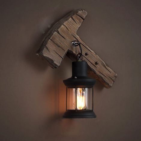 Lampe Murale Industrielle, Lampe Murale Rétro, Lampe pour Salle à Manger, Bar Café, Éclairage de Couloir, Lampe Nostalgique avec Ampoule LED (1/3)