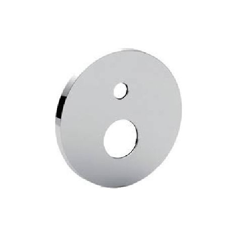 PIASTRA TONDA ABS 2 FORI CON OR Cromo PAFFO