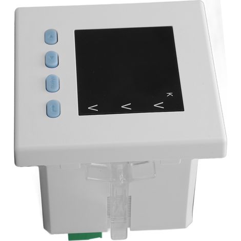 Intelligentes dreiphasiges digitales Voltmeter, weiß, flammhemmendes ABS, AC220V-Haushaltsstromverbrauchsmonitor (1/5)