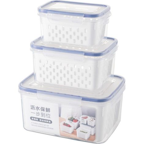 ou 3 boîtes de conservation pour fruits et légumes avec (1/4)