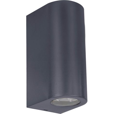 Applique murale extérieure en plastique aspect peint noir dimensions 6,8 x 8,8 x 15,5 cm - PANGIVO (1/5)