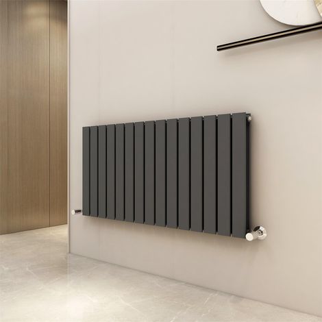 600 x 1020mm Double Designer Flat Panel Central Heating Radiator ANTHRACITE (1/5)