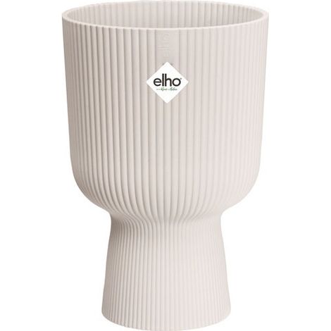 Coupe Vibes Fold 14cm Blanc Lin Pot Design Effet Plissé élégant - Elho Bv