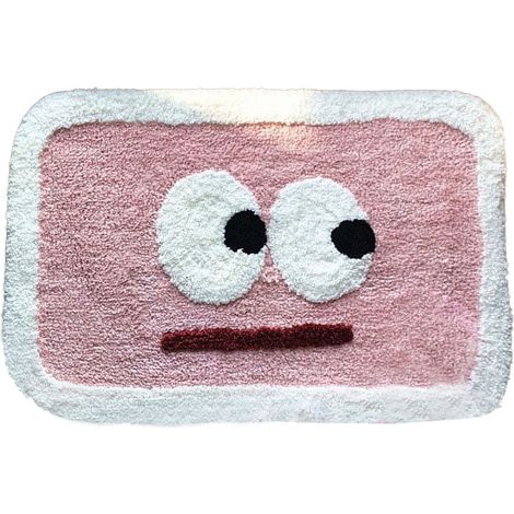 Tapis de sol intérieur absorbant pour salle de bain, motif yeux roses, 40x60 cm (1/5)