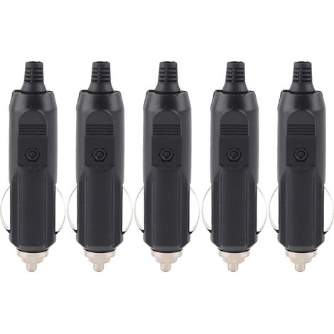 5 pièces 12V 24V 5A accessoire de voiture mâle prise allume-cigare bricolage connecteur de prise (1/5)