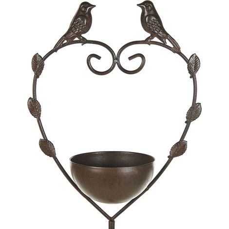 Vogelbrunnen SPARROW Braun