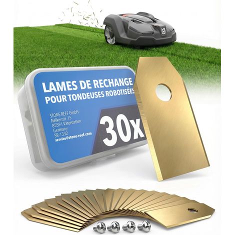Lot de 30 lames robot tondeuse compatible Automower (1/5)