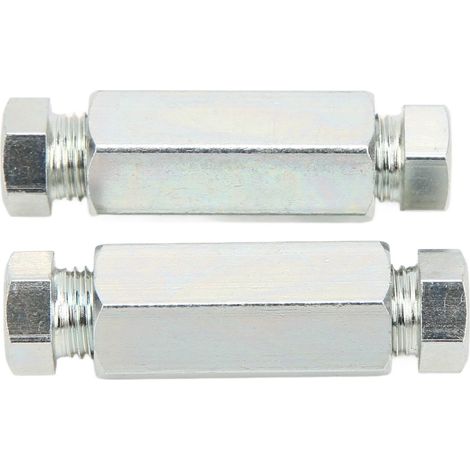 Jeu de 2 raccords de tuyau de frein 3/8 pouces, écrous femelle et mâle en ligne, remplacement auto britannique et américaine avant 1980 (1/5)