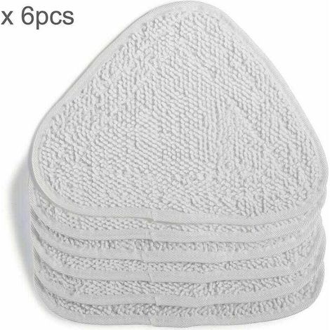 6X Housses de rechange pour Vileda Steam Steam Cleaner Housse de rechange 100 Hot Spray Mop. Family Pack. Blanc. (1/4)