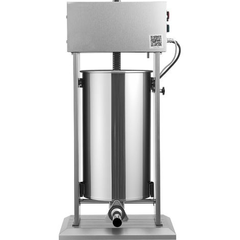 Mophorn 25 L elektrische Wurstfüllmaschine, vertikaler Edelstahl-Wurstfüller mit einstellbarer Geschwindigkeit, Fußpedal & 5 Füllrohren, geeignet für Gewerbe, Metzgerei und Haushalt (1/5)