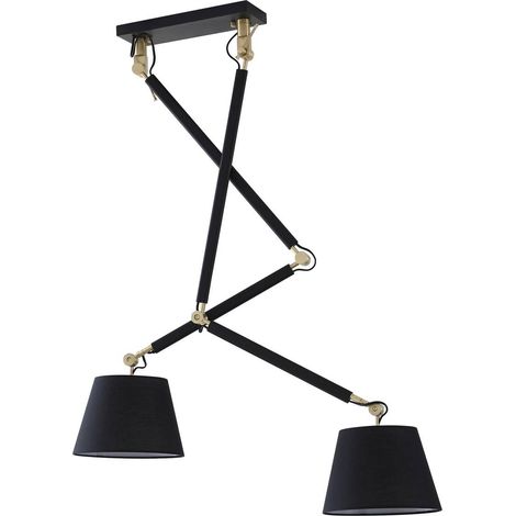 Lucande Lámpara de techo 'Marvaine' en Negro Metal