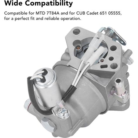 Carburador de repuesto ABS 951 05555 para motor MTD Cadet CUB modelo 7T84A, fiable y fácil de instalar. (1/5)