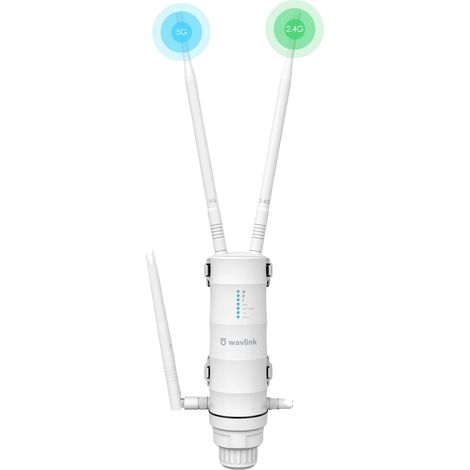 Repetidor WiFi, tecnología de doble banda, diseño resistente al agua para exteriores, sin ranura para tarjeta SIM, enchufe europeo. (1/2)