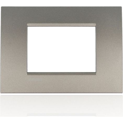 BTICINO LNA4803AE - Placca Quadra 3 Moduli - Avenue - LivingLight (1/5)