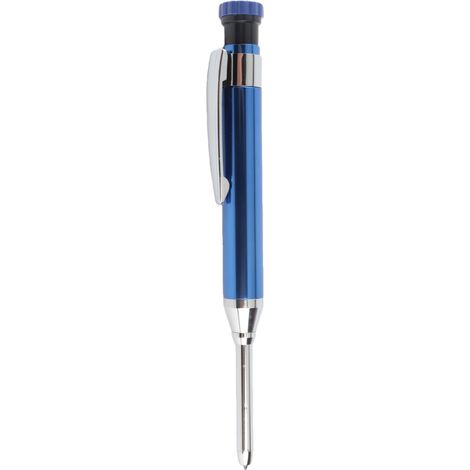 Hochwertiger Zimmermanns-Druckbleistift mit Anspitzer, langer Mine und tiefer Bohrung, blau (1/5)