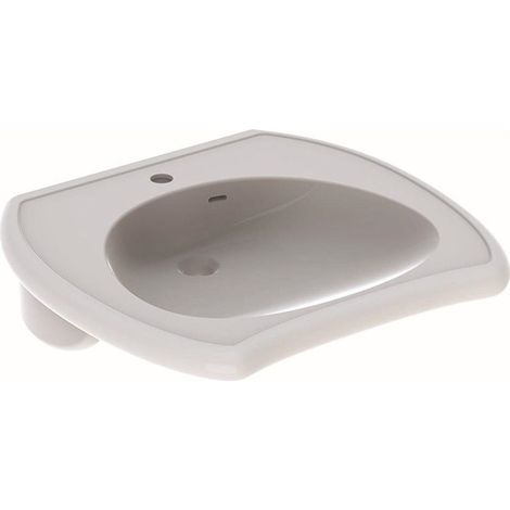 Lavabo Geberit VITALIS 650x600mm accessibleavec trou pour robinetavec trop plein we