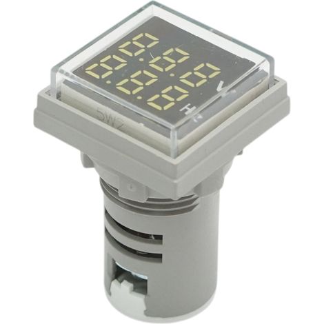 Voltmetro digitale e indicatore di frequenza LED bianco 0-99Hz/50-500V AC Ø 22mm Breckner Germany (1/4)