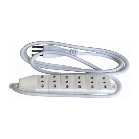 Multipresa elettrica 6 posti bipasso