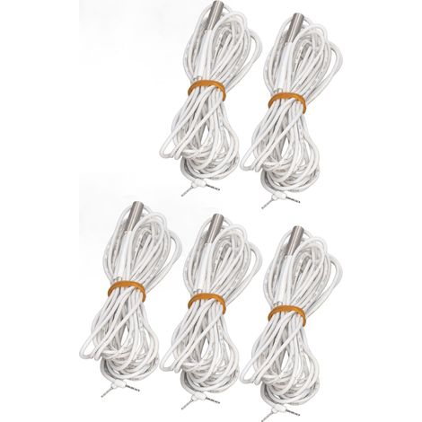 Cartouche Chauffante 5 pièces 24V 60W, tube de chauffe inox remplacement pour imprimante 3D, tête chauffante, longueur 2m, accessoire compatible. (1/5)