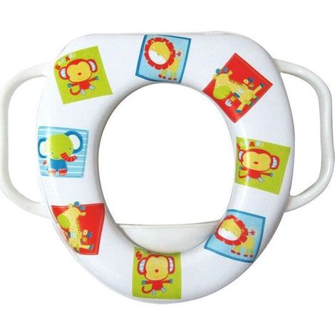 Reducteur WC Enfant en Mousse avec Poignées – Confort Ergonomique, Hauteur Réglable, Idéal pour Toilettes Standard (1/2)