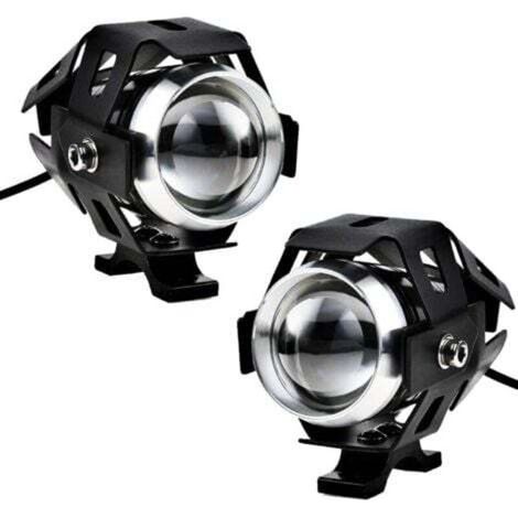 Phares de moto, feux antibrouillard LED supplémentaires, 1200 lm, U5, étanches, pour moto, scooter et quad. (1/3)