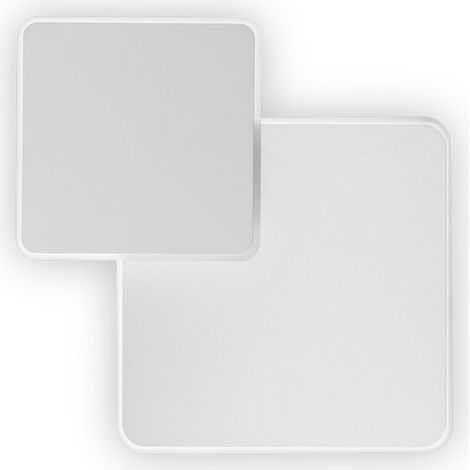 Aplique LED Decorativo Cuadrado Empotrado Blanco, 3000K (1/2)