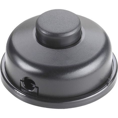 interBär Tretschalter Schwarz 1 x Aus/Ein 6 A 1 St.