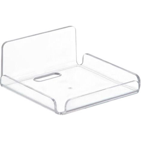 Petites Étagères Murale Étagères Flottantes, Mini Tablettes à Suspendre, Étagères Autocollantes sans Perçage en Acrylique pour Salle de Bain, Salon, Chambre à Coucher, Cuisine, Bureau (Carré) (1/5)