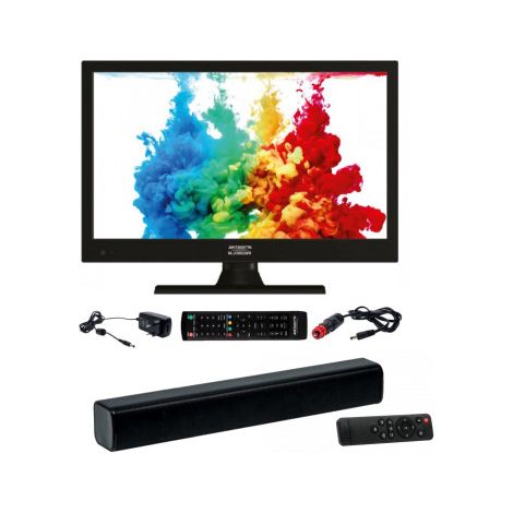 Pack ANTARION TV LED 15.6" 39cm Télévision HD + Barre de Son Compact Bluetooth (1/5)