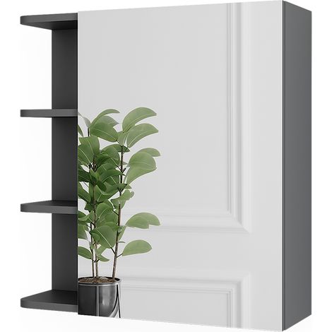 Spiegelschrank Fynn, Anthrazit, 62 x 64 cm, Vicco