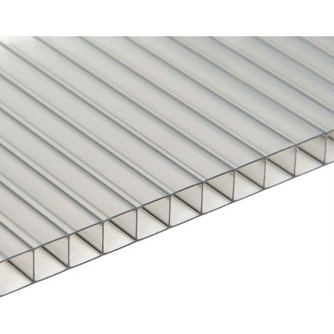 Lastra Policarbonato Alveolare Trasparente 1000x980x25mm