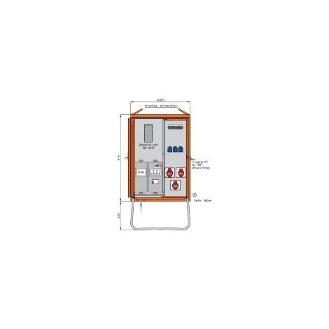 Walther Werke Anschlussverteilerschrank 22kVA m.Zählerplatz WAV0100R1
