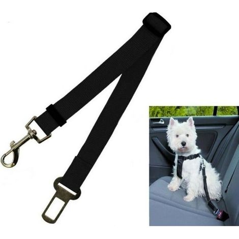 Ceinture de Sécurité Pour Voiture pour Chien ou Chat Laisse D\'attache Auto (1/3)