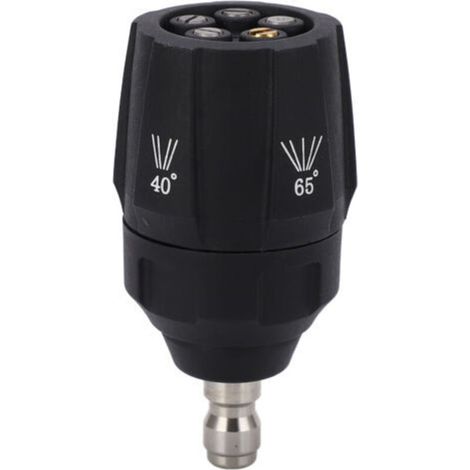Buse de nettoyeur haute pression 5 en 1, tête de pulvérisation multi-rotation réglable à 360 degrés, connecteur rapide 1/4 pouce