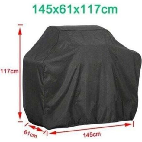 Accessoires barbecue, housse de protection étanche, étanche, 145x61x117cm-- (1/4)