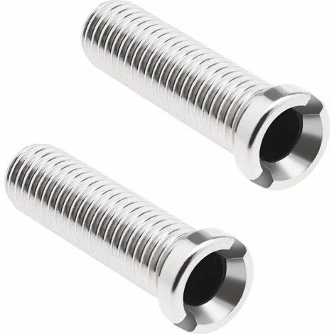 Ulisem2pcs Vis de Crépine d'évier de Cuisine en Acier Inoxydable 304 Crépine Déchets Fileté Vis Connecteur M12 × 45mm Évier Boulon Vis pour Lavabo Crépine Bouchon (1/4)