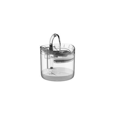 Fontaine automatique recyclable pour chat 2 L - Distributeur d'eau silencieux pour chats et chiens Prise européenne