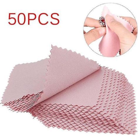 Silver Jewelry Cleaning Cloth, Anti-Tarnish Tool, 50 PiecesHigh quality enhances quality of life. (1/5)
