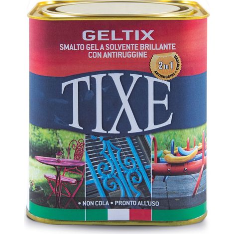TIXE Smalto Gel Antiruggine – Protezione Superiore e Finitura Lucida per Metalli e Superfici Esterne, Ghisa 750 ml (1/4)