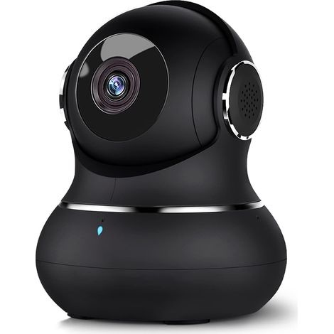 Filiyano-Caméra de surveillance domestique sans fil à 360° avec vision nocturne, suivi de mouvement, babyphone et compatible avec Alexa (1/5)