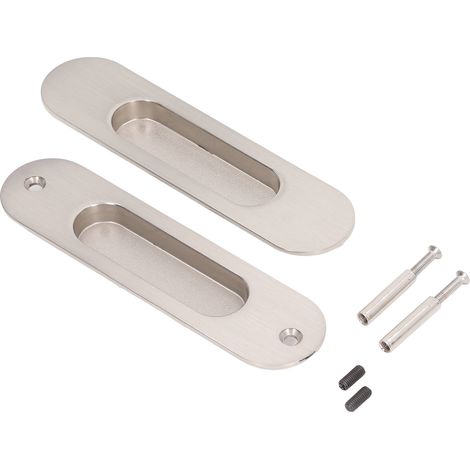 Ensemble de poignées de porte coulissante en alliage d'aluminium pour surfaces lisses, pour porte de placard (1/4)