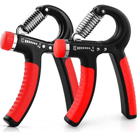 2 Pcs Hand Grip, 5-60kg Ajustable Poignee Musculation Avant Bras Main Poignet,Le renforcement des poignées de la Main exerce la Force du Doigt et la Force du Poignet (1/5)