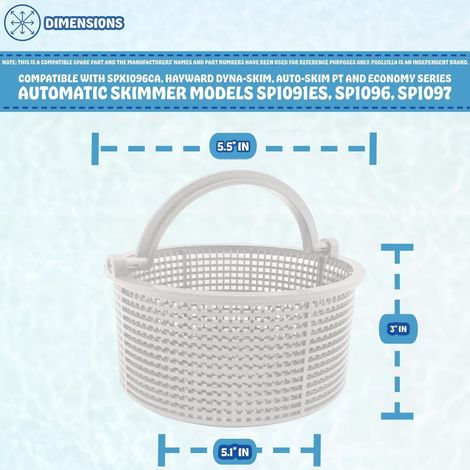 Lot de 4 paniers de skimmer SPX1096CA – Compatible B‑168 – Écumoire automatique, 2 bleus + 2 blancs