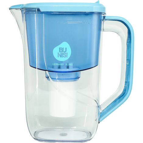 ELEGANT Water Filter Pitcher Kettle Jug With Compatible Cartridge Drop In Style & Plastic Lid 2 5L for Home Drinking Water Fliter Plastic Drinking Water Filters (1/5)