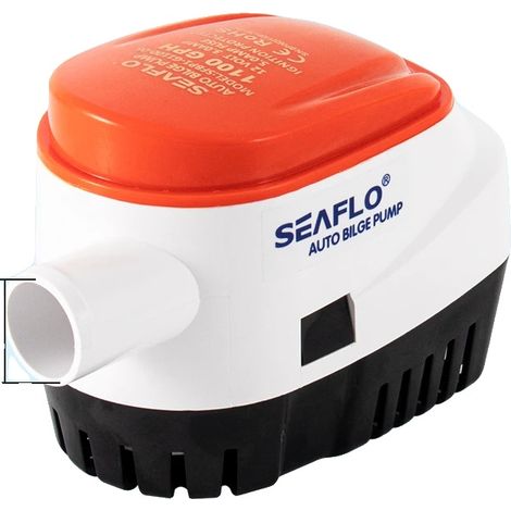 Pompa di sentina, funzionamento a 12V, elevata portata, 1100 GPH (12V 1100 GPH) (1/2)